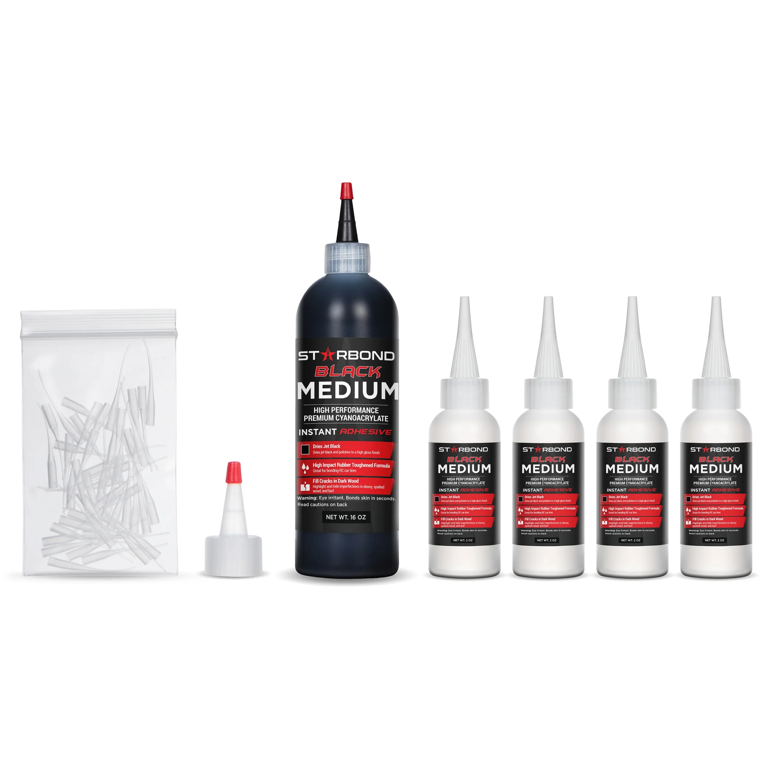 Starbond Black Medium-Thick CA Glue KBL-500, 2 ounce